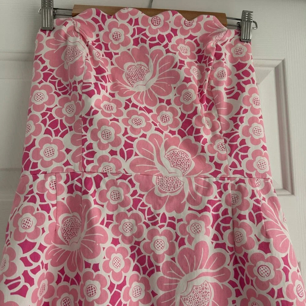 Lilly Pulitzer Pink and White Sleeveless Dress - Picture 3 of 7
